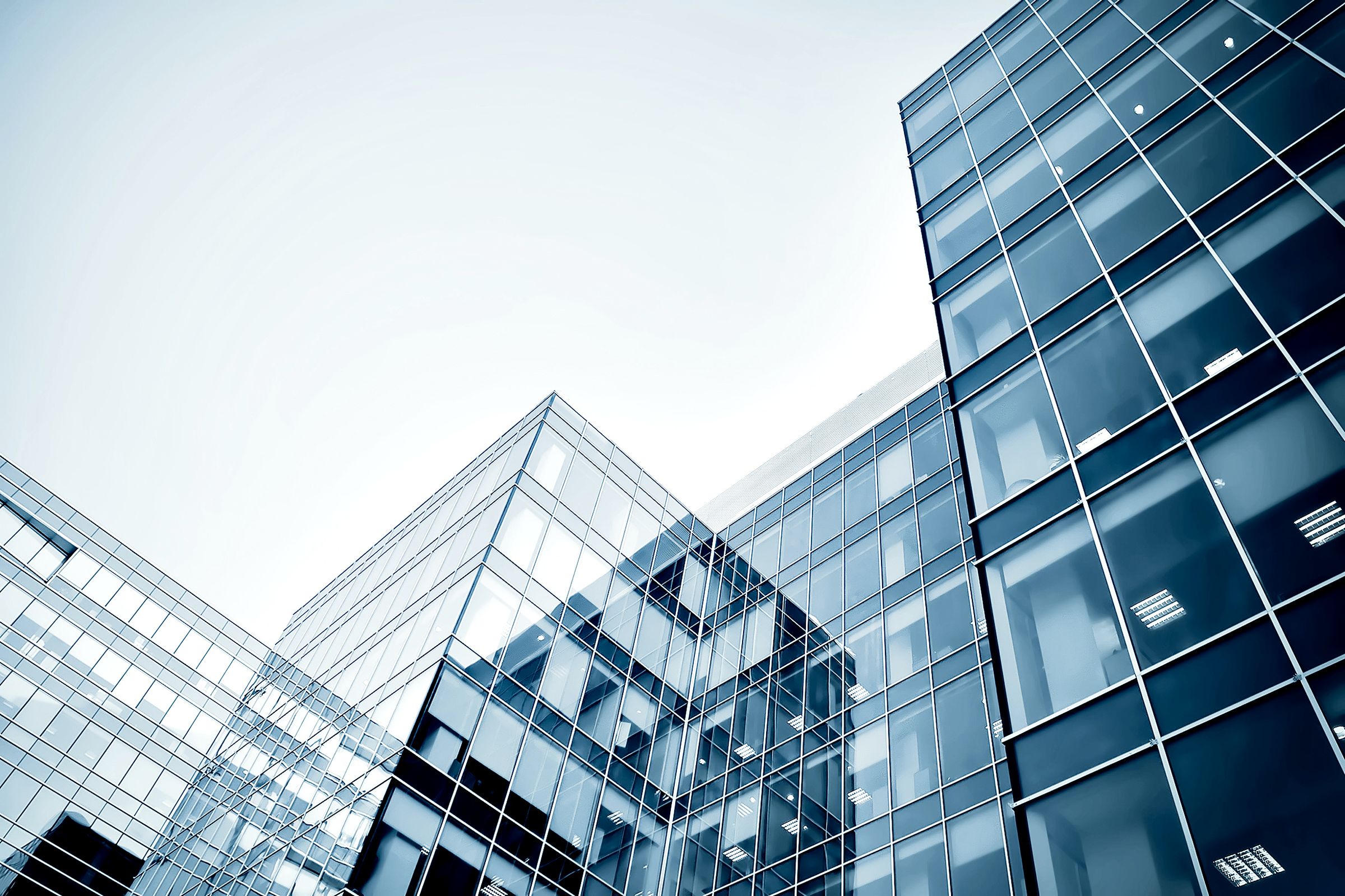 Glass office towers